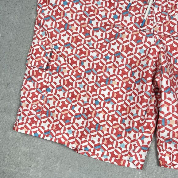 Tommy Bahama Board Shorts Swim Trunks Men’s 2XL Live The Island Life Geo Print - Picture 3 of 12